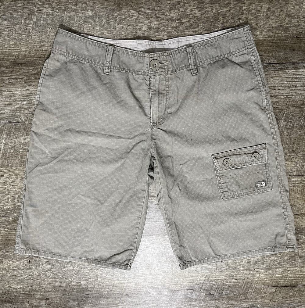Vintage The North Face Cargo Shorts Menโs 34 A5 Series Tan 11โ Inseam